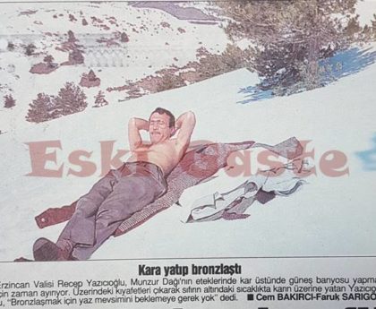 Vali Recep Yazıcıoğlu’nun kar keyfi